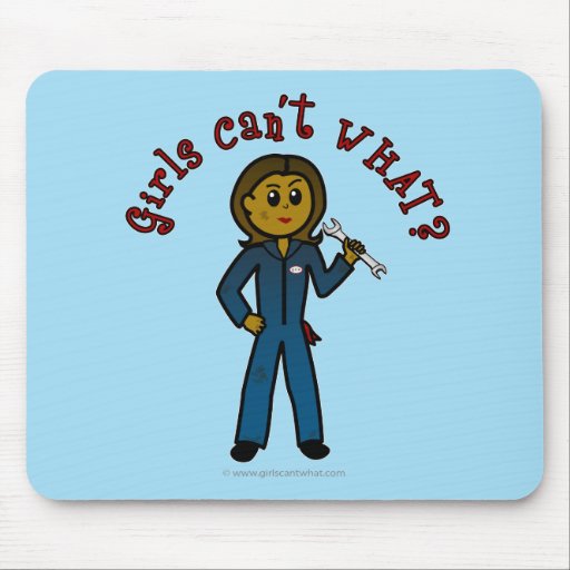 Dark Mechanic Girl Mousepad