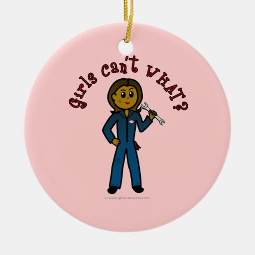Dark Mechanic Girl Ornaments