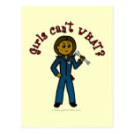 Dark Mechanic Girl Postcard