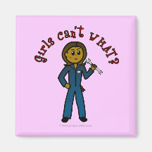 Dark Mechanic Girl Refrigerator Magnet