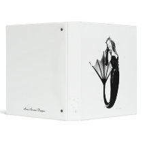 Dark Mermaid Avery Binder by MoonArtandDesigns Dark Mermaid Avery Binder