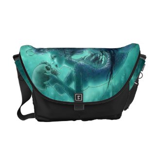 Dark Mermaid Messenger Bag - Secret Kisses rickshawmessengerbag