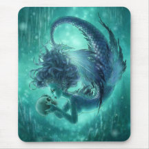 Dark Mermaid Mouspad - Secret Kisses Mouse Pad
