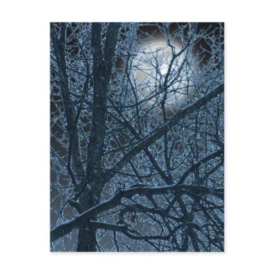 DARK MOON postcard by Cubist