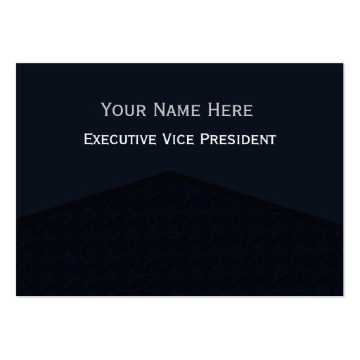 Dark Navy Blue Center Point Business Card Template (front side)