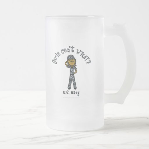 Dark Navy Girl USA Mug