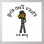 Dark Navy Girl USA Poster