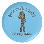 Dark Navy Veteran (Blue Camo) Party Plates