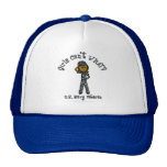 Dark Navy Veteran in Blue Camo Hat