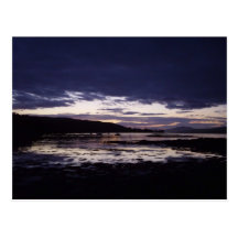 Dark night across the water - Isle of Mull Post Card