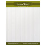 Dark Olive Suite Deluxe Letterhead