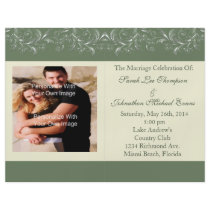 Dark Olive Tropical Vines Wedding Programs Flyer