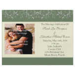 Dark Olive Tropical Vines Wedding Programs flyers