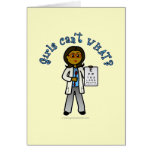 Dark Optometrist Girl Card