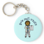 Dark Optometrist Girl Keychains