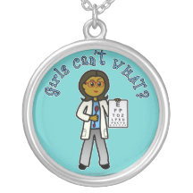 Dark Optometrist Girl Necklace