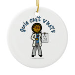 Dark Optometrist Girl Ornaments