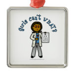 Dark Optometrist Girl Ornaments