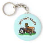 Dark Orange Farmer Girl Key Chains