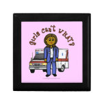 Dark Paramedic Girl Jewelry Boxes