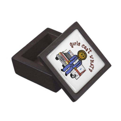 Dark Paramedic Girl Premium Trinket Boxes