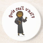 Dark Pastor Girl Beverage Coaster