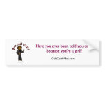 Dark Pastor Girl Bumperstickers