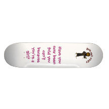 Dark Pastor Girl Custom Skateboard