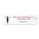 Dark Pilot Girl Bumperstickers