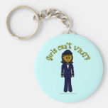 Dark Pilot Girl Key Chains