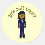 Dark Pilot Girl Stickers