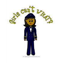 Dark Pilot Girl t-shirts