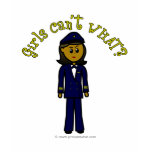 Dark Pilot Girl Shirts