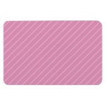 Dark Pink Diagonal Stripes. Pattern. Rectangular Magnets