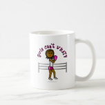 Dark Pink Female Boxer Coffee Mugs