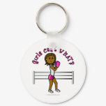 Dark Pink Female Boxer Keychains