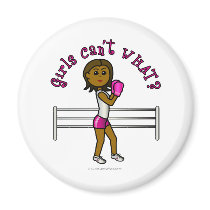 Dark Pink Female Boxer magnets