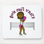 Dark Pink Female Boxer Mousepads