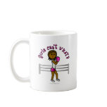 View more Dark Pink Female Boxer Mugs personalized gift ideas for girls Dark Pink Female Boxer Mugs