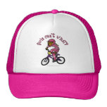 Dark Pink Girls BMX Hat