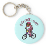 Dark Pink Girls BMX Keychains