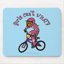 Dark Pink Girls BMX Mousepads
