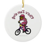 Dark Pink Girls BMX Ornament