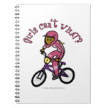 Dark Pink Girls BMX Spiral Note Book