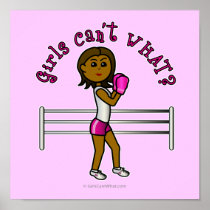 Dark Pink Girls Boxing posters