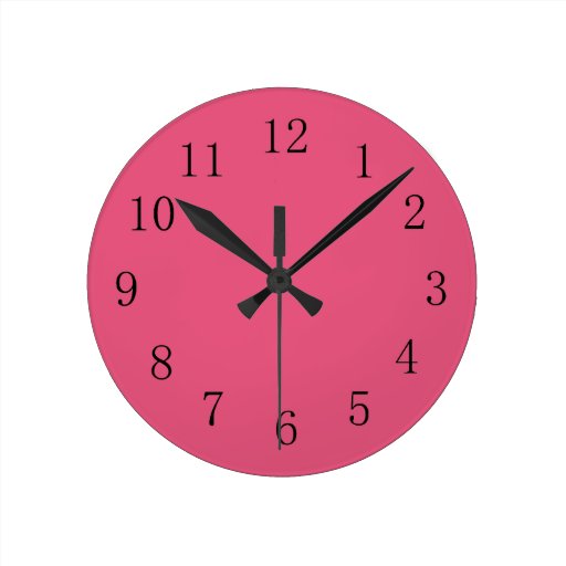 dark_pink_kitchen_wall_clock r12d8ba20f54e4d8588efc3e3666e04b8_fup1s_8byvr_512