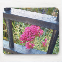 dark pink wild flower mousepads