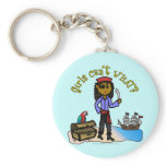 Dark Pirate Girl Key Chain