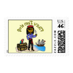 Dark Pirate Girl Postage