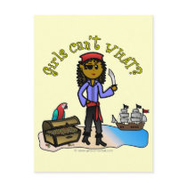 Dark Pirate Girl Postcards